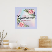 ロマンチックエレガントフローラ魅力的クインセアニラ ポスター (キッチン)