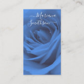 ロマンチックエレガントブルーバライヤリングディスプレイカード 名刺 (正面)