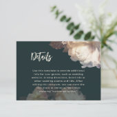 ロマンチックエレガント開花結婚フローラ詳細 エンクロージャーカード (スタンド正面)