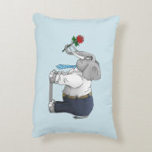 ロマンチックエレファントバレンタインデー アクセントクッション (裏面(縦))