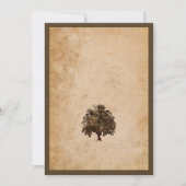 ロマンチックオークツリー結婚式招待状 招待状 (正面)