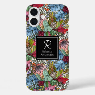 ロマンチックカスタムなオーストラリアの夏の花 iPhone 16 PLUSケース