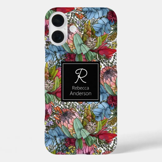 ロマンチックカスタムなオーストラリアの夏の花 Case-Mate iPhoneケース (裏面)
