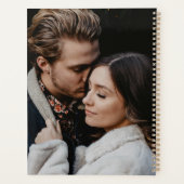 ロマンチックカスタムなフォトラブスクリプトそれを作るユニーク プランナー手帳 (裏面)