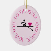 ロマンチックカスタムなローワーピンク セラミックオーナメント (右)