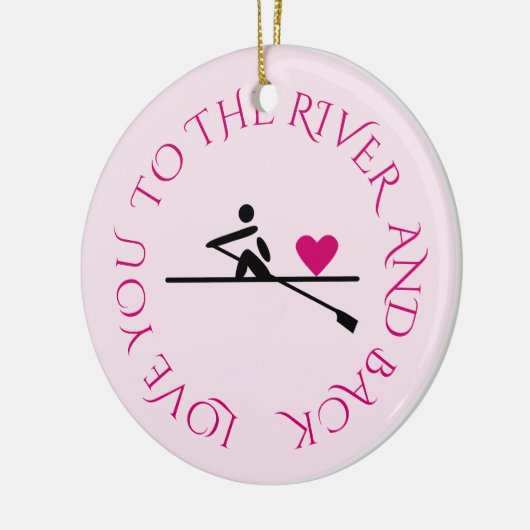 ロマンチックカスタムなローワーピンク セラミックオーナメント (左)