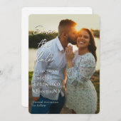 ロマンチックカスタムな写真日付を保存 セーブザデート (正面/裏面)