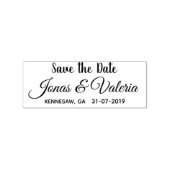 ロマンチックカスタムな日付を保存 ラバースタンプ (押印)