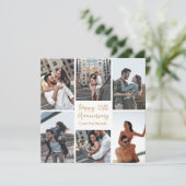 ロマンチックカスタムな記念日フォトコラージュカード (スタンド正面)