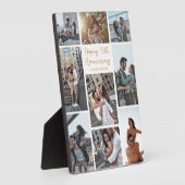 ロマンチックカスタムな記念日モダンコラージュ写真 フォトプラーク (側面)