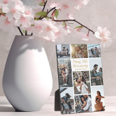 ロマンチックカスタムな記念日モダンコラージュ写真 フォトプラーク