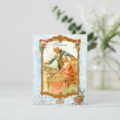 ロマンチックカップフランスのルヴィンテージスタイル招待状 招待状 (スタンド正面)