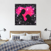 ロマンチックカップルアートキャンバスプリント キャンバスプリント (インサイチュ (寝室))