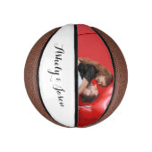 ロマンチックカップルバレンタインデー ミニバスケットボール (縦)