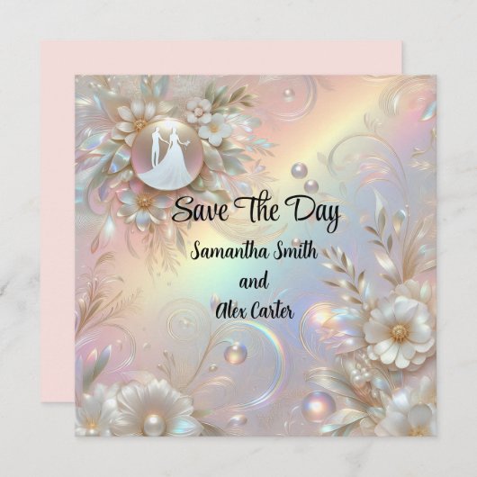 ロマンチックカップル セーブザデート (正面/裏面)