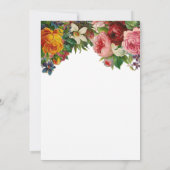 ロマンチックカラフルバラボホフローラブライダルシャワー 招待状 (裏面)