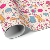 ロマンチックカラフルパターン ラッピングペーパー (ロールコーナー)