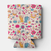 ロマンチックカラフルパターン 缶クーラー (裏面)