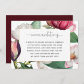 ロマンチックカラフルマグノリアフローラ宿泊施設 エンクロージャーカード (正面/裏面)