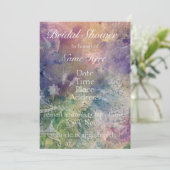 ロマンチックガゼボアンドスワーズブライダルシャワー 招待状 (スタンド正面)