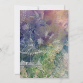 ロマンチックガゼボアンドスワーズブライダルシャワー 招待状 (裏面)