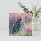 ロマンチックガゼボピーコックアンドウォーターカラー 招待状 (スタンド正面)