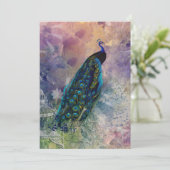 ロマンチックガゼボピーコックアンドウォーターカラー 招待状 (スタンド正面)