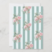 ロマンチックガーデンパーティーブライダルシャワー 招待状 (裏面)