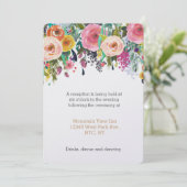 ロマンチックガーデンフローラウェディングレセプション 招待状 (スタンド正面)