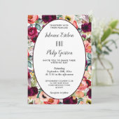 ロマンチックガーデンフローラカジュアル結婚式招待状 招待状 (スタンド正面)