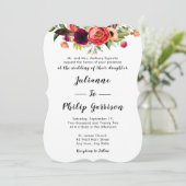 ロマンチックガーデンフローラフォーマル結婚式招待状 招待状 (スタンド正面)