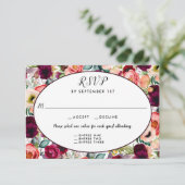 ロマンチックガーデンフローラ披露宴3 Entree RSVP (スタンド正面)