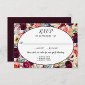 ロマンチックガーデンフローラ披露宴3 Entree RSVP (正面/裏面)