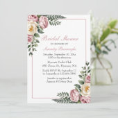 ロマンチックガーデンフローラ牡丹&バラブライダルシャワー 招待状 (スタンド正面)