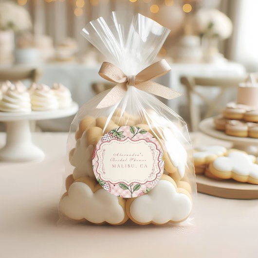 ロマンチックガーデンベリーブライダルシャワー ラウンドシール