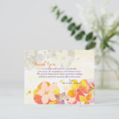 ロマンチックガーデン結婚フローラサンキューカード 招待状 (スタンド正面)