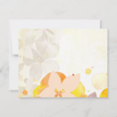 ロマンチックガーデン結婚フローラサンキューカード 招待状 (裏面)