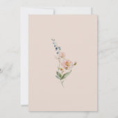 ロマンチックガーデン結婚フローラデザイン 招待状 (裏面)