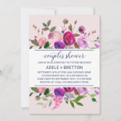 ロマンチックガーデン カップルシャワー 招待状 (正面)