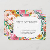 ロマンチックガーデン カラフルフラワーズ RSVP (正面/裏面)