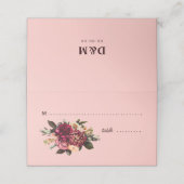 ロマンチックキクオンゴッサマーピンク座席表 プレイスカード (外部開封)