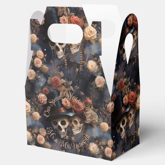 ロマンチックキスをするな骨格のゴシッ結婚クスカル フェイバーボックス (オープン)