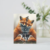 ロマンチックキツネラブイラストレーション ポストカード (スタンド正面)