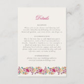 ロマンチッククラシカルパールスワンフローラフレ結婚ーム エンクロージャーカード (正面)