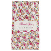 ロマンチッククラシカルパールスワンフローラフレ結婚ーム スモールペーパーバッグ (正面)