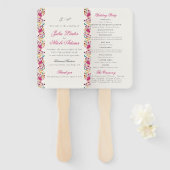 ロマンチッククラシカルパールスワンフローラフレ結婚ーム ハンドファン (正面&裏面)