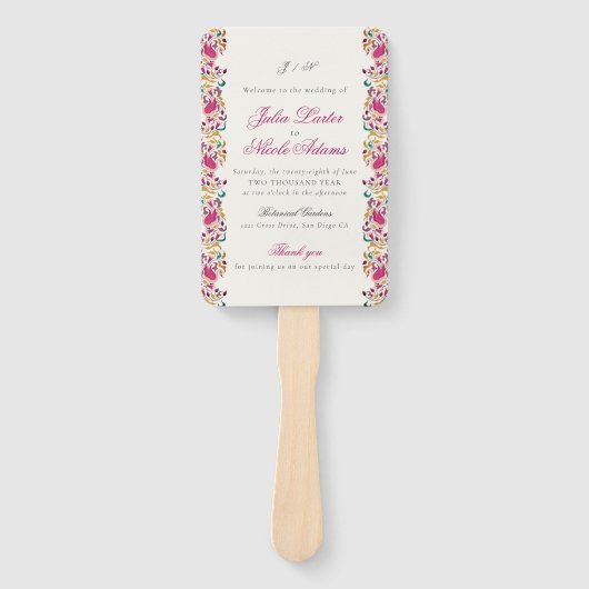 ロマンチッククラシカルパールスワンフローラフレ結婚ーム ハンドファン (正面)