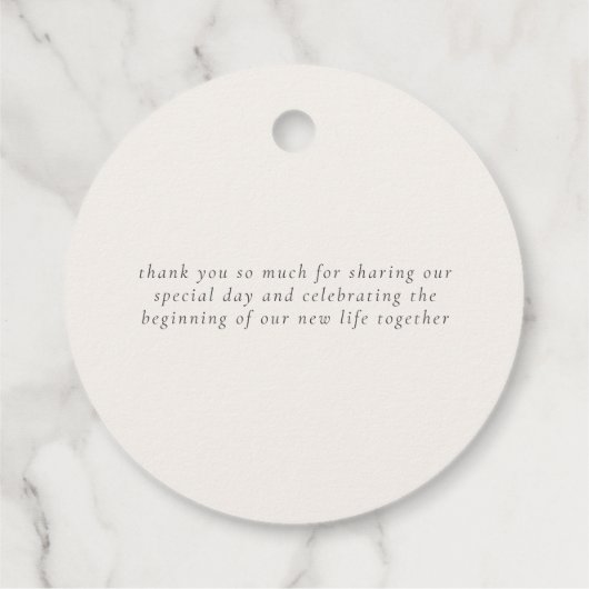 ロマンチッククラシカルパールスワンフローラフレ結婚ーム フェイバータグ (裏面)