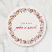 ロマンチッククラシカルパールスワンフローラフレ結婚ーム フェイバータグ (正面)