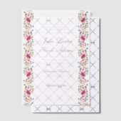 ロマンチッククラシカルパールスワンフローラフレ結婚ーム ベラム紙招待状 (オフセット (招待状))